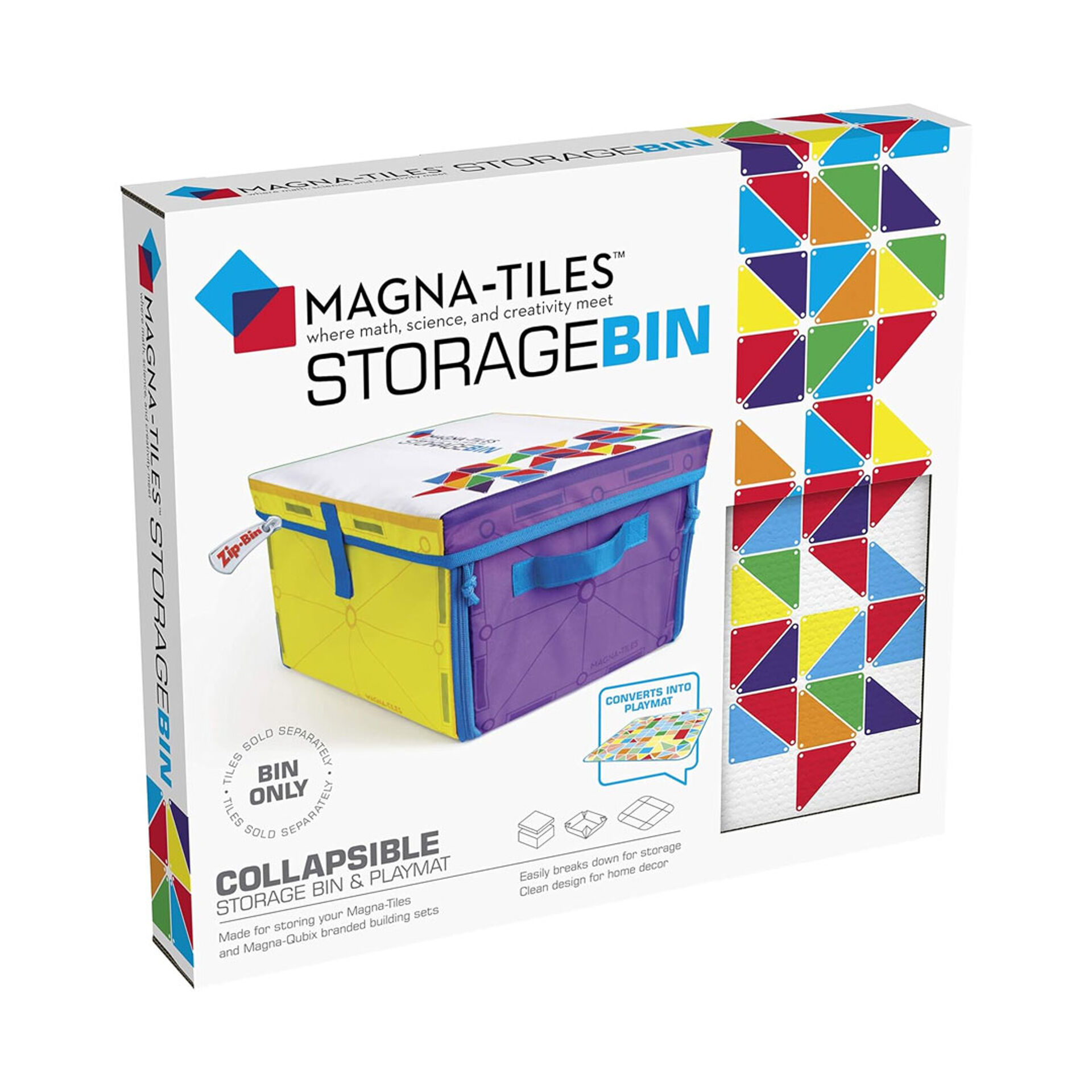 Magna-Tiles Storage Bin and Interactive Play-Mat