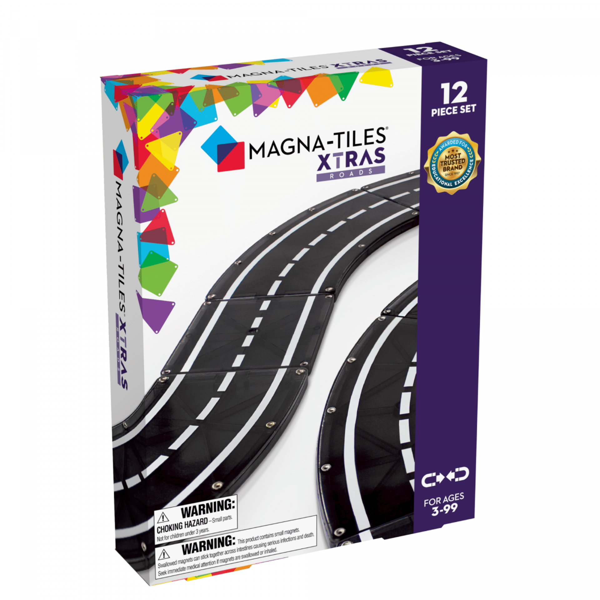 Magna-Tiles Roads 12-Piece Set